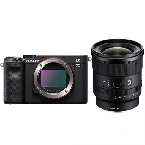 Sony Alpha 7C Cámara digital con lente ultra ancha intercambiable sin  espejo, color negro, paquete con lente FE 20 mm f/1,8 G ultra ancha con  montura E : Precio Guatemala