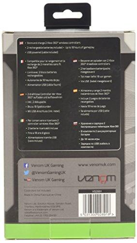 Venom Xbox 360 Twin Docking Station with 2 x Rechargeable Battery Packs