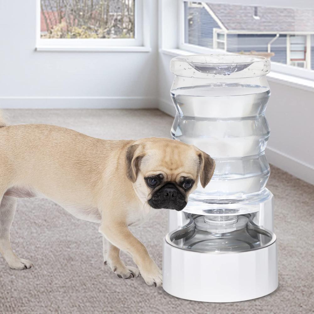 RIZZARI Automatic Pet Waterer,100% BPA-Free, Gravity Stainless Steel Water  Dispenser,Large Capacity Water Feeder for Cats and Small and Medium-Sized