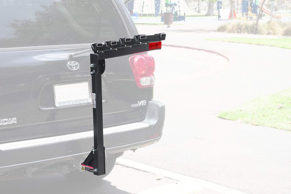MaxxHaul 70210 Hitch Mount Bike Rack 4-Bike Rack, Black For Cars Trucks ...