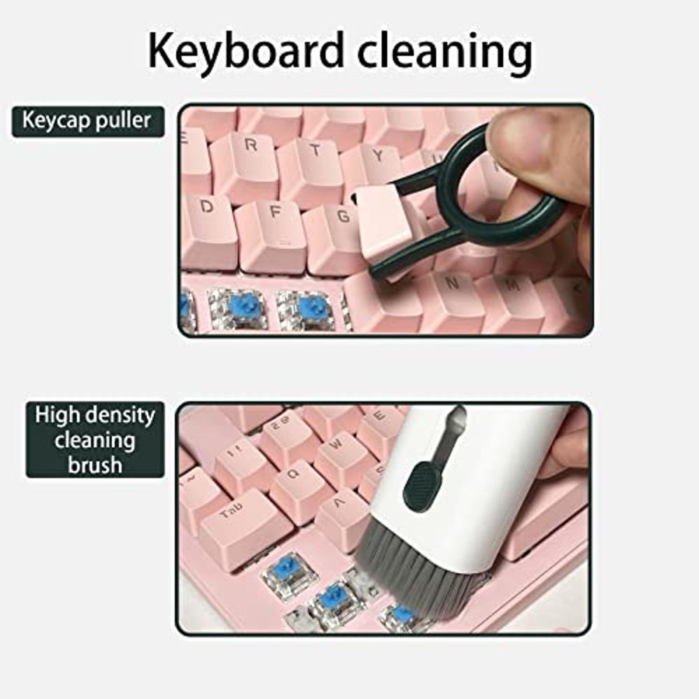 YQkoop Kit de limpiador de electrónica 6 en 1, juego de limpiador de  teclado para laptop con cepillo de teclado, kit de limpiador multifunción  para