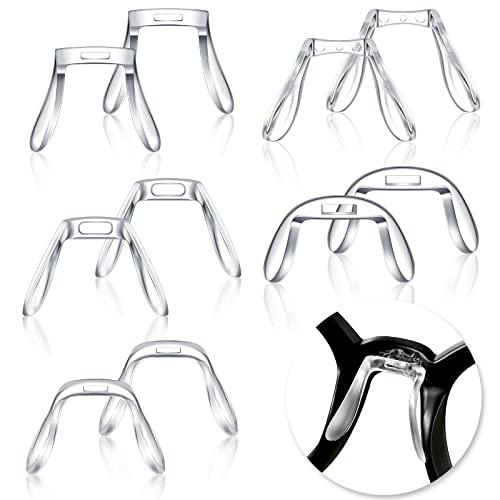 RV Almohadillas para la nariz para gafas en forma de D (12 pares) -  Almohadillas para la nariz con airbag - Almohadillas adhesivas para la nariz  para gafas con un grosor de