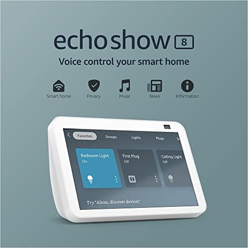 Altavoz inteligente  Echo Show 8 (2da generación) cámara de 13MP,  negro - Coolbox