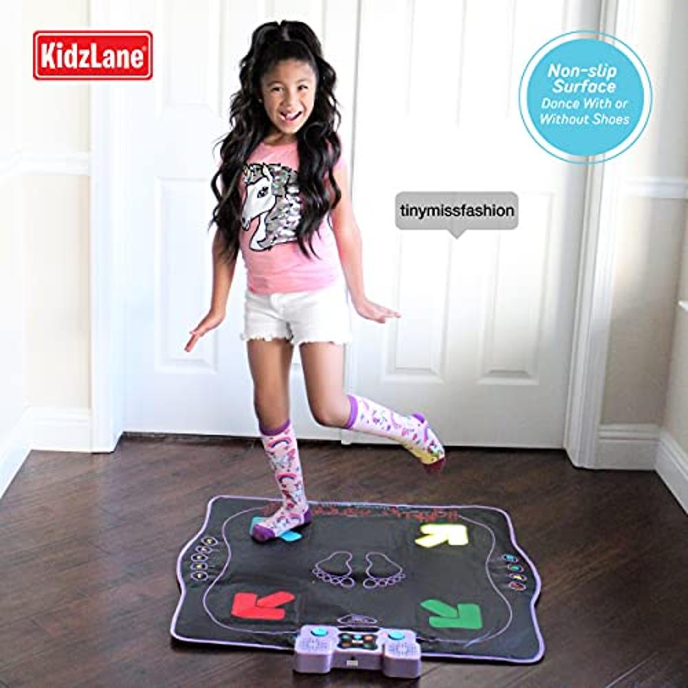 Alfombra de Baile para niñas niños, Alfombrilla de Baile Juguetes con  Volumen Ajustable, Apoyo Bluetooth/AUX, Música incorporada Luminoso  Alfombra