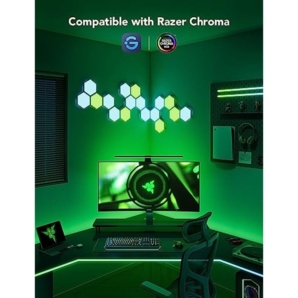 Govee RGBIC Gaming Light for Monitor G1, RGBIC LED Backlight for 24-26 Inch  PC, Software Colour Matching Strip Lights Sync to Screen, Compatible with