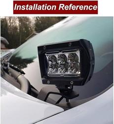 WeiSen Ditch Light Mounting Brackets, Upper Hood LED Light Pod Mounting Brackets Compatible with Chevy Colorado 2015-2022, Fit GMC Canyon 2015-2022 - Nombre de estilo Fit Chevy Colorado GMC Canyon 2015-2022