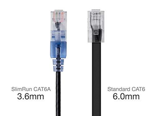 Monoprice Cat6A Patch Cable 14 Feet Black Network