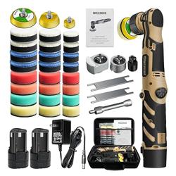 Blycorul Cordless Mini Polisher,1/1.5/2Inch,DARO with 11 Variable Speed 2500-6000 RPM,2 * 2.3Ah Rechargeable Batteries,Car Detailing Micro Polisher - Tamaño 1/1.5/2 Inch - Nombre de estilo 2*Batteries Kit