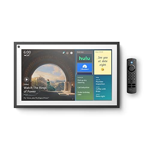 Support Sous Placard Echo Show 15 - Rotation 360° Argenté - Installation Plafond Ou Armoire