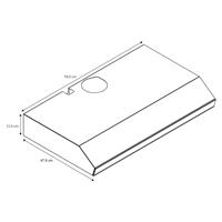 Whirlpool, Campana de Pared, 76 Centímetros/30 Pulgadas de Ancho, Color