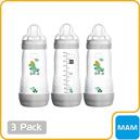 MAM Easy Start Anti Colic 11 oz biberón, fácil cambio entre pecho y biberón,  reduce las burbujas de aire y los cólicos, paquete de 3, 4+ meses, unisex,  3 unidades (paquete de 1) : Precio Guatemala