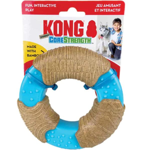 KONG C BAMBOO RING S KONG  x 1 Juguete resistente con diseño en forma de anillo, ideal para masticar y liberar premios. Su estructura de bambú ofrece una textura única que entretiene y satisface la necesidad de mordisqueo.Caracterí