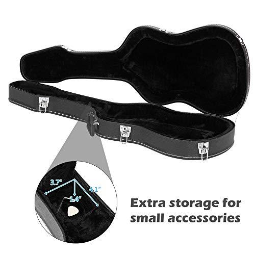Estuche Rígido Para Guitarra Eléctrica - Con Cerradura, Forro De Felpa, Compartimento Para Accesorios, 100 Cm De Largo