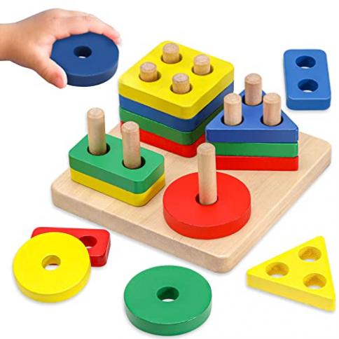 AZEN Montessori Juguetes para niños de 1 2 3 años, juguetes sensoriales  para niños de 1