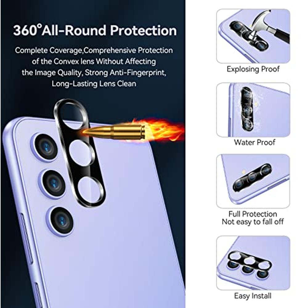 ivoler Coque pour Samsung Galaxy A54 5G avec 3 Pièces Protection Écran