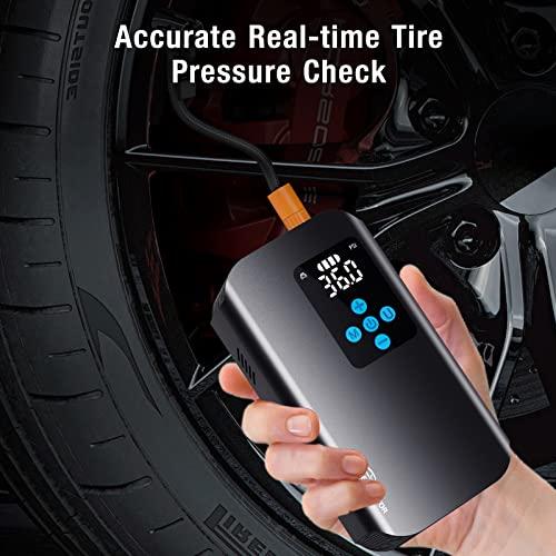 Nulksen Tire Inflator Portable Air Compressor 150 Psi Cordless Air Pump For Car Tires With