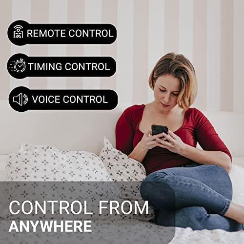 Lunabode LED Alexa Smart Plugs I Wifi Plugs Outlet for Smart Homes I