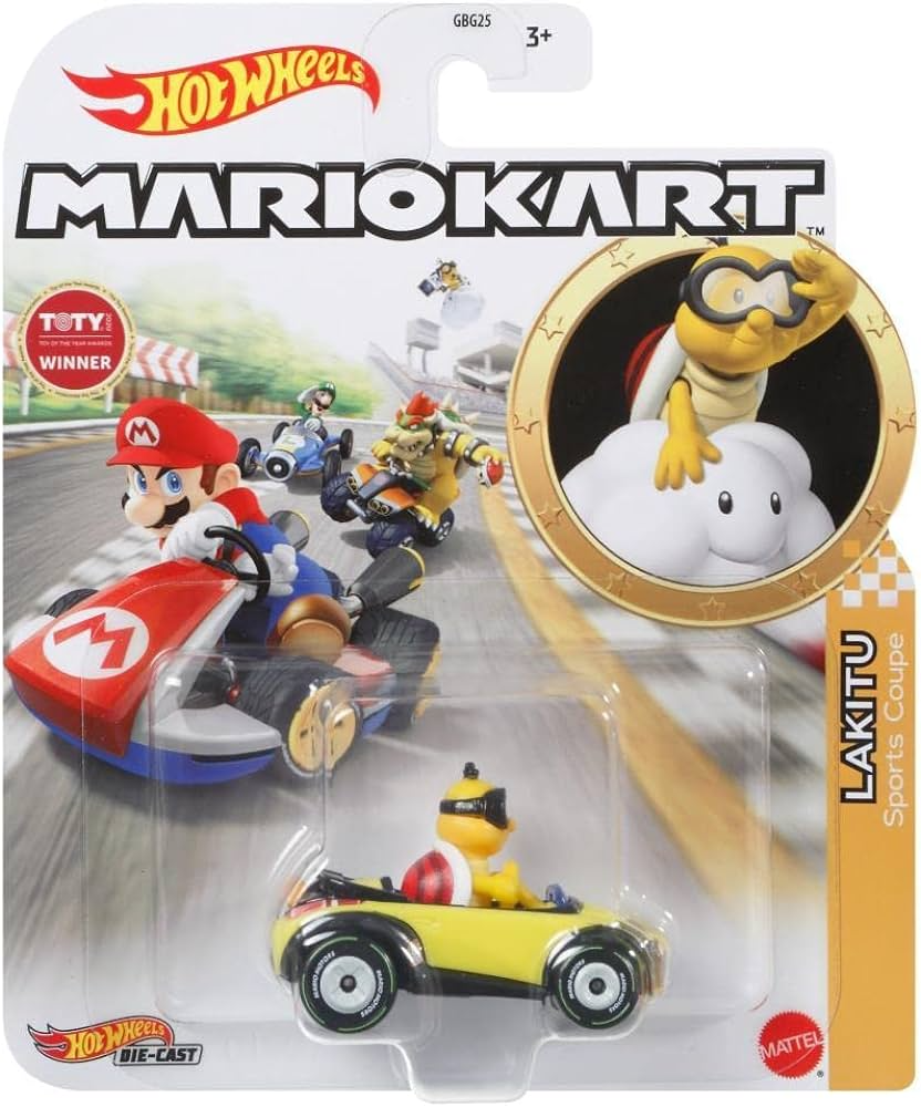 Vehículo Kart Estándar Lakitu Sports Coupe De Mario Kart Hot Wheels ...