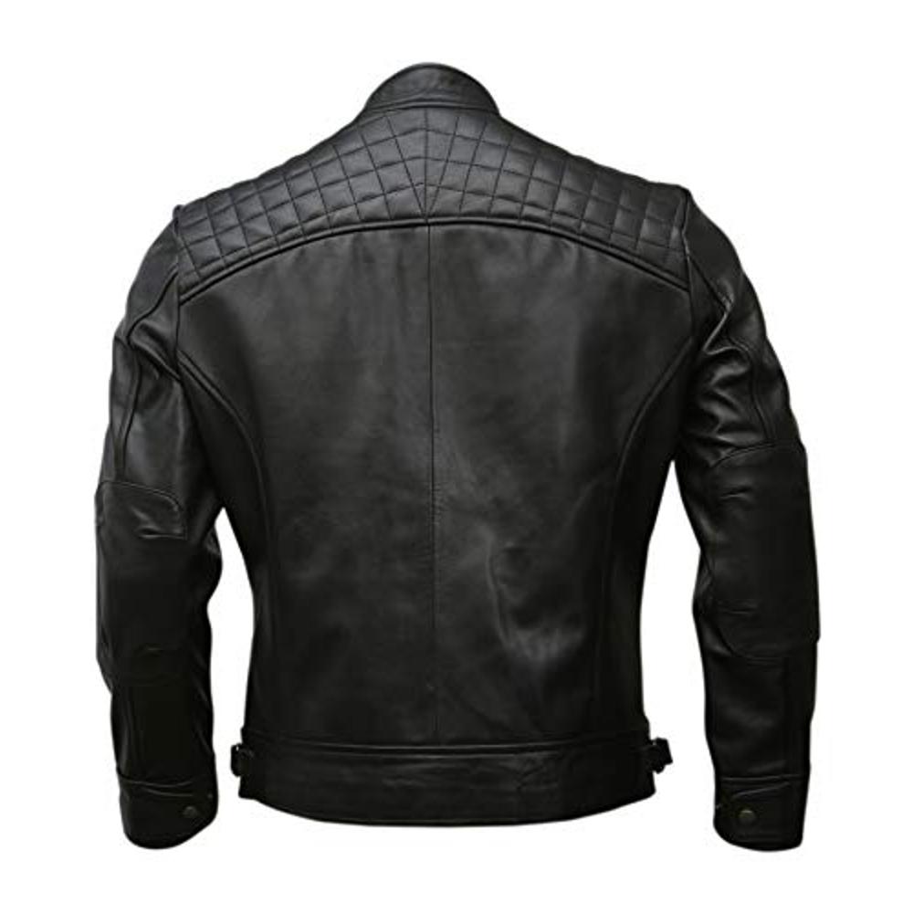 Mens Genuine Leather Biker Jacket Black | Vintage Brown Distressed ...