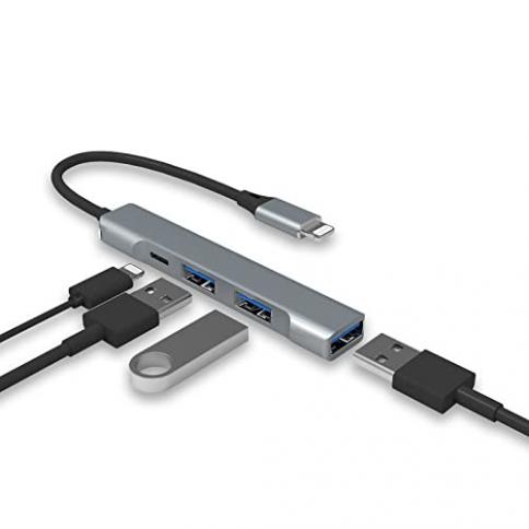 Wahbite Adaptateur Apple Lightning vers USB pour appareil photo, câble 3.0  OTG iPhone/iPad connecter un lecteur de cartes, une clé USB, disque U,  clavier, souris, des hub, MIDI, blanc : : Informatique