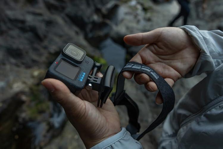 GoPro HERO12 Black + Accessories Bundle, includes Handler + Head Strap