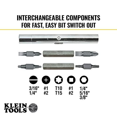 Desarmador de caja/desarmador multipunta, 11 en 1, con puntas Phillips,  ranuradas, cuadradas y TORX® - 32500