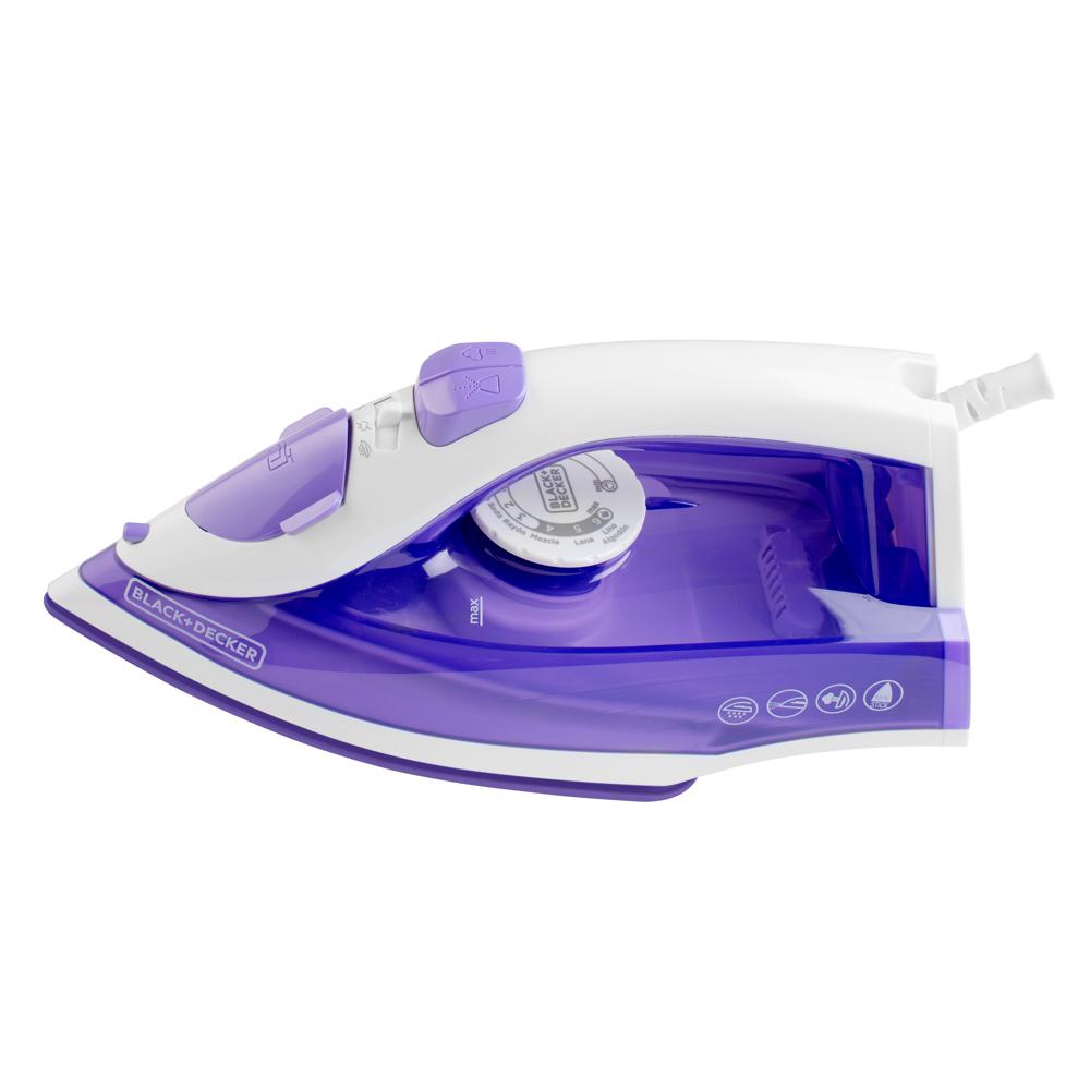 Plancha de Ropa Black & Decker Vapor Smartsteam Morada