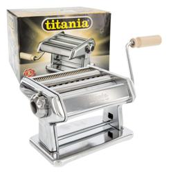 Pasta Maker Machine by Imperia- Heavy Duty Steel Construction w Easy Lock Dial and Wood Grip Handle- Model 190 - Nombre de estilo Model 190