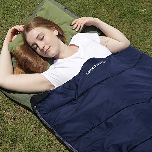 REDCAMP Cotton Flannel Sleeping Bag for Adults, XL 32/41/50F