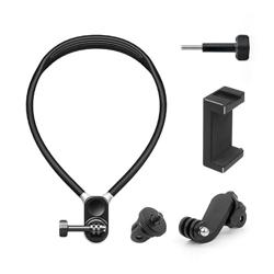 Magnetic Neck Holder Mount for Gopro / Insta360 / DJI/Phone,Quick Release Flexible POV Action Camera Neck Mount Adapter  Phone Holder(Green,PJ-11-G【MAX】) - Tamaño Gopro / Insta360 / DJI / Phone - Color Green