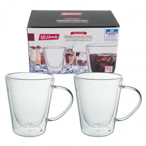 Set de vasos para cerveza Double-Wall de vidrio 4 piezas