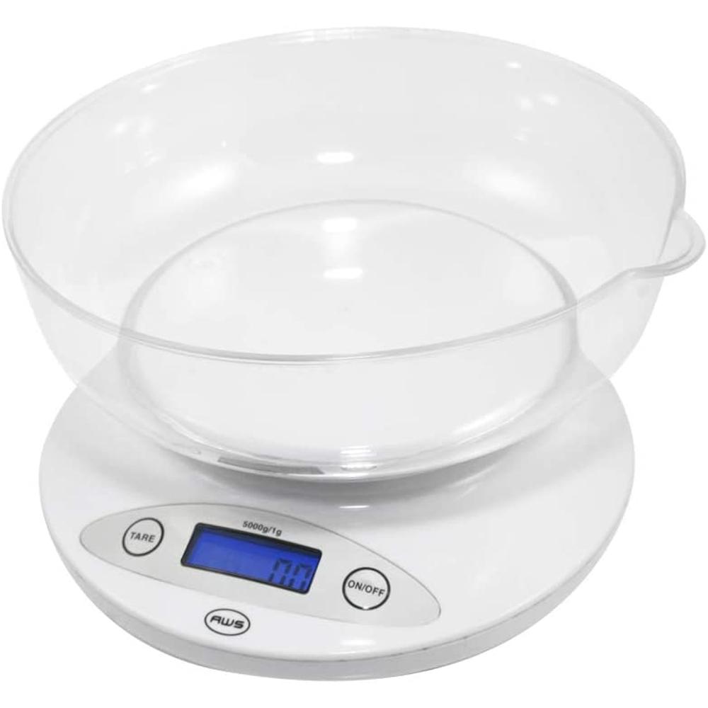 American Weigh 5KBOWL-WT Báscula digital para cuencos de cocina, color  blanco : Precio Guatemala