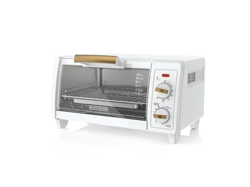 Horno Tostador BLACK AND DECKER | 4 Rebanadas | Blanco Dorado : Precio ...