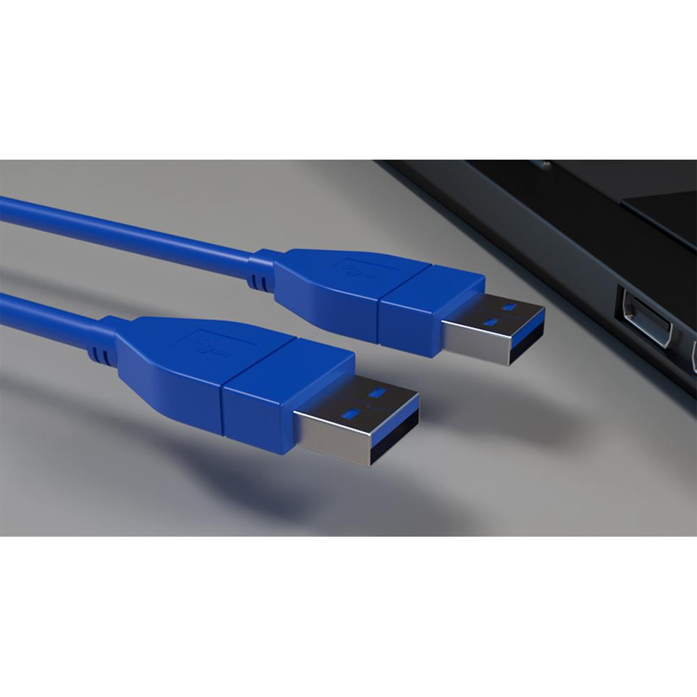 Cable USB 3.0 macho a macho USB 3.0 color azul 1,8 mts - 0150127