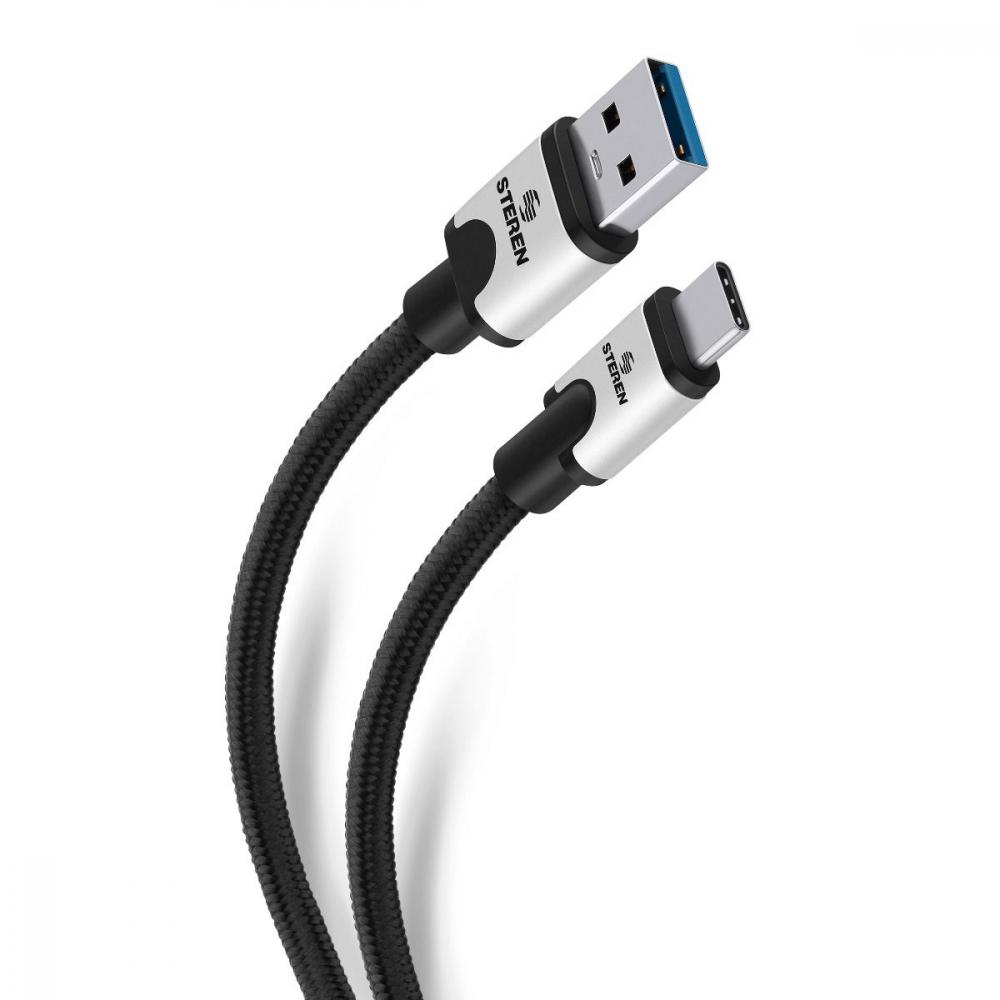 Cable USB 3.1 a USB Tipo C, 2 Metros, Color Negro, Steren : Precio Costa  Rica
