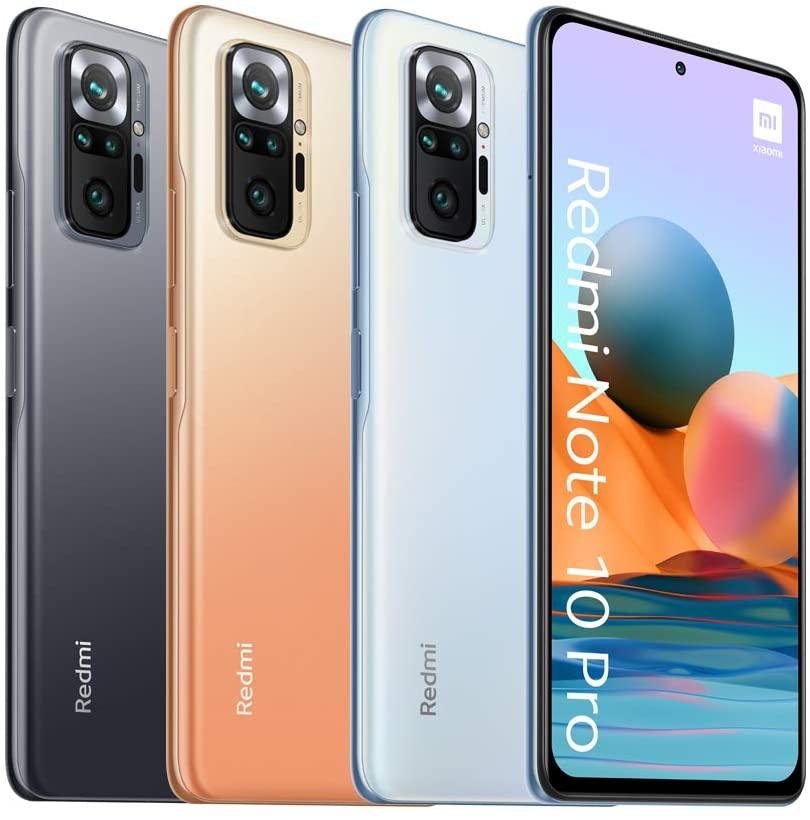 Xiaomi Redmi Note 10 Pro EU, 6GB, 128GB, 108MP, Gris, 6.67 Pulgadas