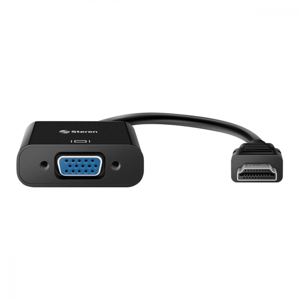 Hama Adaptador de vídeo, conector HDMI: toma VGA, toma de audio, conector  jack de 3,5 mm, Full HD 1080p, negro - Adaptadores Kalamazoo