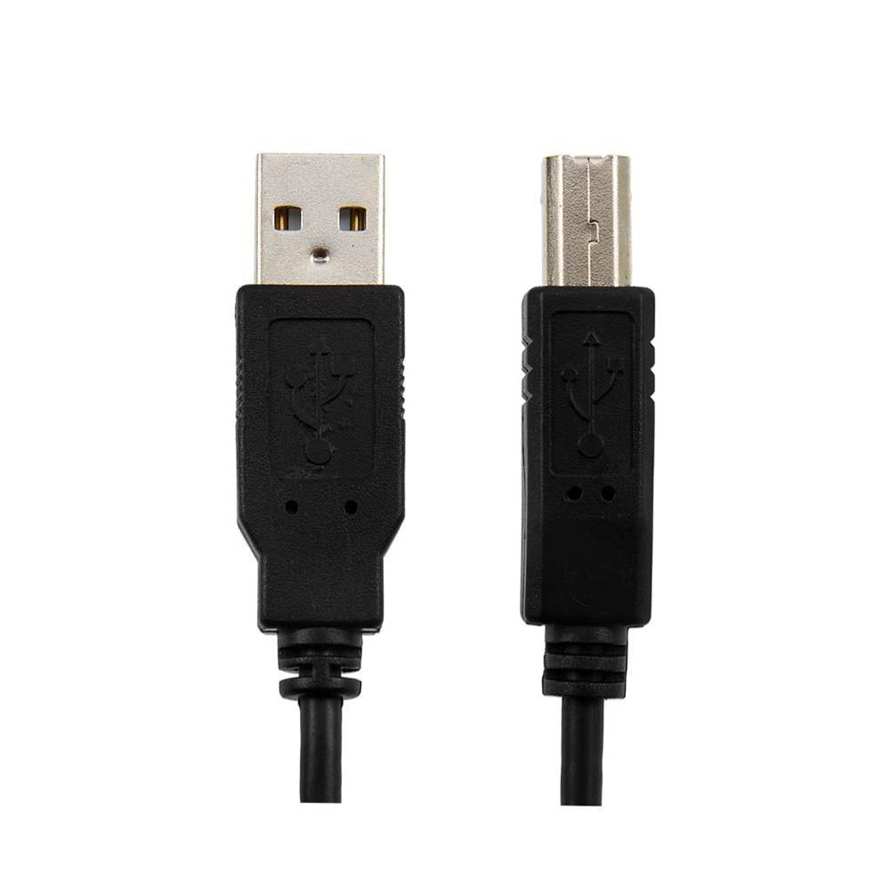 USB 2,0 24AWG Alto Velocidad Cable Impresora Cable A a B Negro 0,25 m 25 cm  [0.25 Metros/0,25m] : : Informática