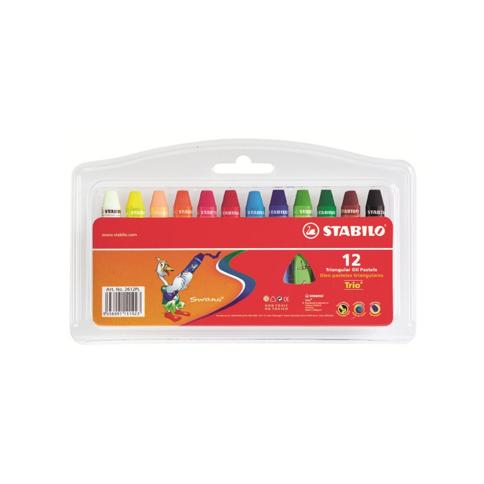 Caja De Crayones Pastel-Óleo, 12 Unidades, Yippy Stabilo : Precio Guatemala