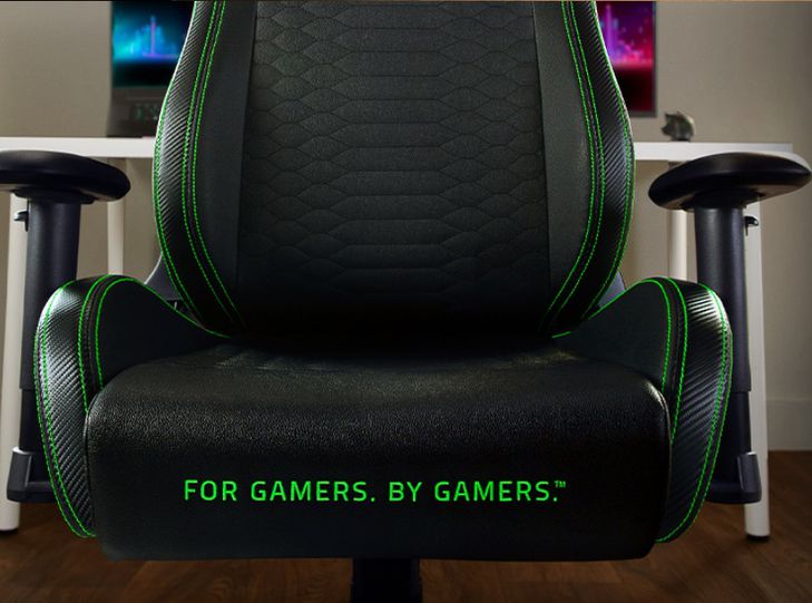 Silla Ergonómica Para Gamers, Negro/Verde, Iskur X Razer : Precio Costa ...