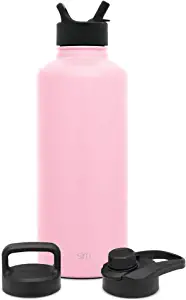 Botellas de agua para niños, botella térmica de 12 onzas con diseño de flor  de símbolo de la paz rosa con tapa con pajilla, vaso térmico de acero