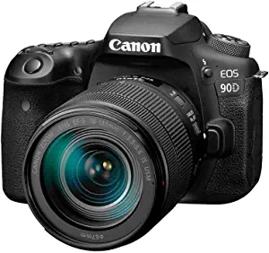Cámara Canon DSLR [EOS 90D] con lente 18-135 es USM