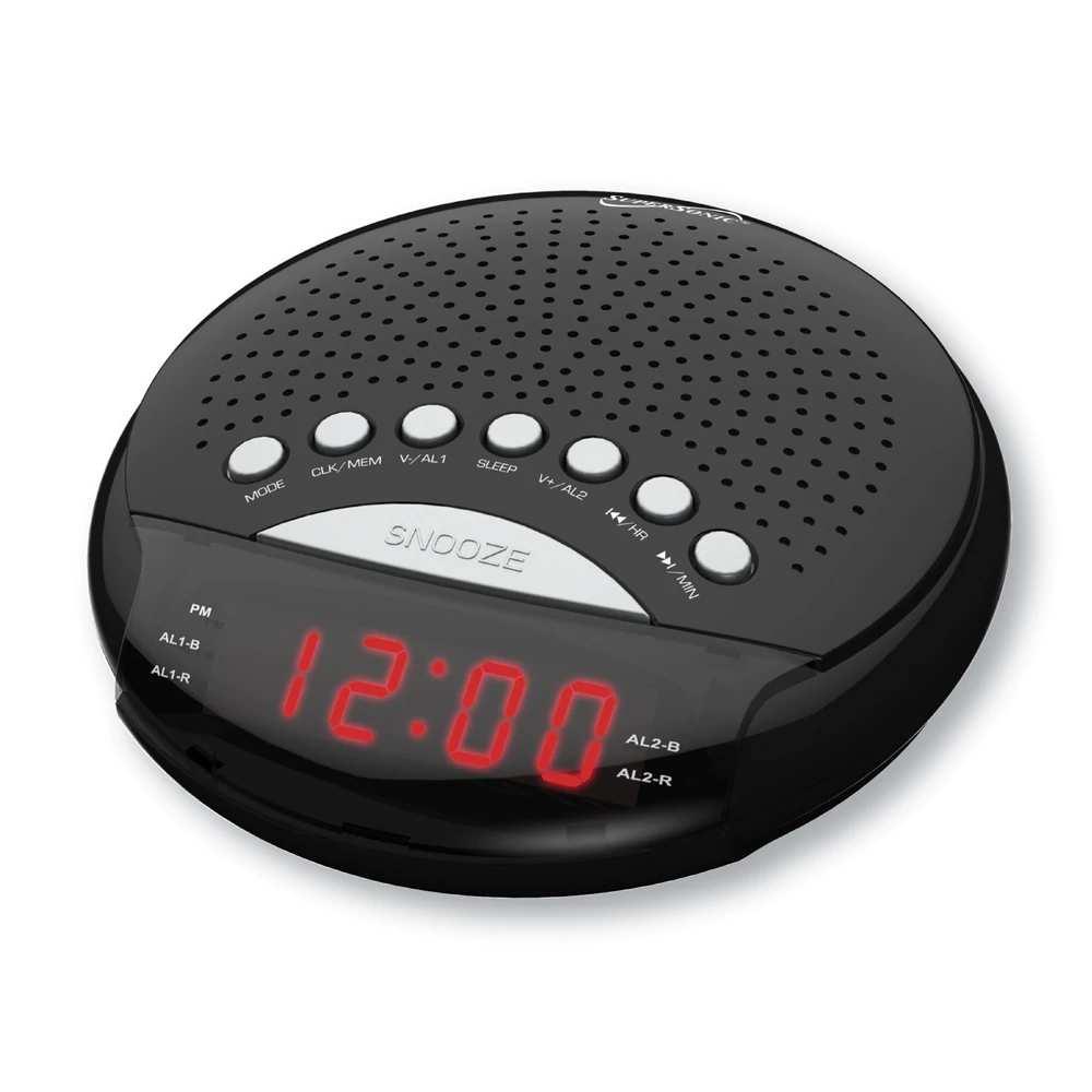Reloj despertador con doble alarma, radio AM/FM y Snooze - NRC-170 - MaxiTec