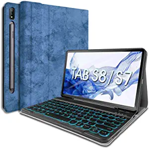 Funda Tablet Teclado 7 Azul > Smartphones > Tablets > Accesorios Tablets >  Accesorios Galaxy TAB