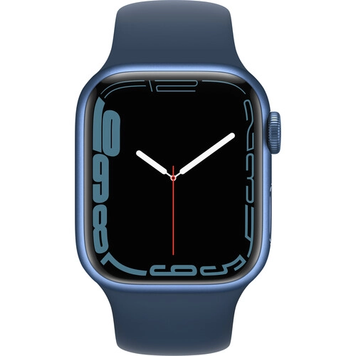Apple Watch Series 7 (GPS) - 41 Mm - Aluminio Azul - Reloj Inteligente Con  Pulsera Deportiva - Fluoroelastã³Mero - Azul Abismo - Tamaã±O De La Banda:  Regular - 32 GB - Wi-Fi, Bluetooth - 32 G